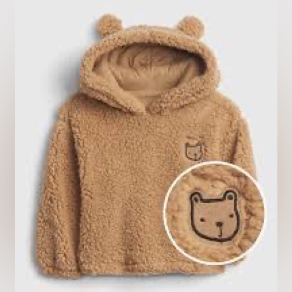 NWT GAP Brannan Bear Sherpa Hoodie
